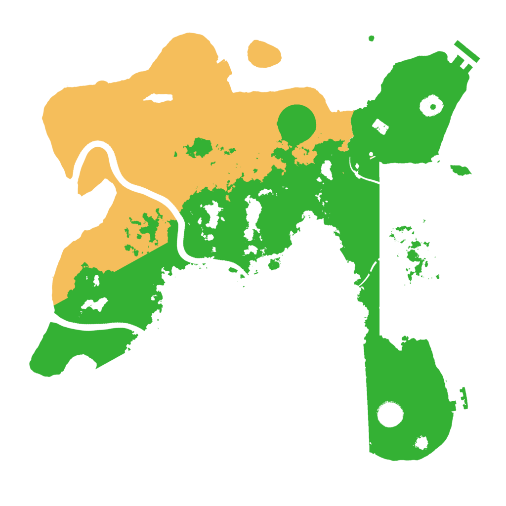 Biome Rust Map: Procedural Map, Size: 3500, Seed: 73091948