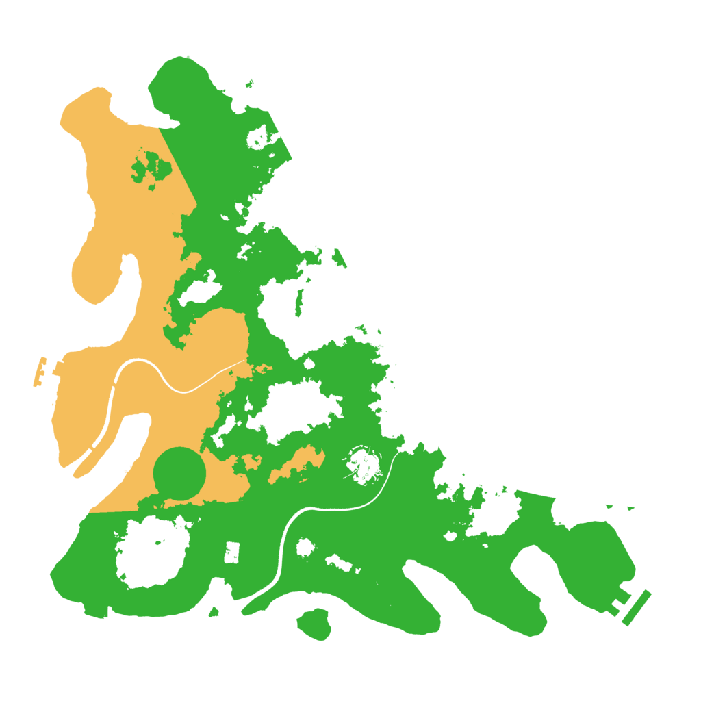 Biome Rust Map: Procedural Map, Size: 3500, Seed: 309710