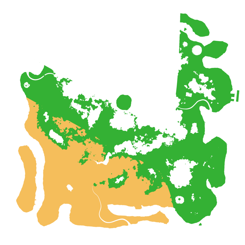 Biome Rust Map: Procedural Map, Size: 4350, Seed: 1995300184