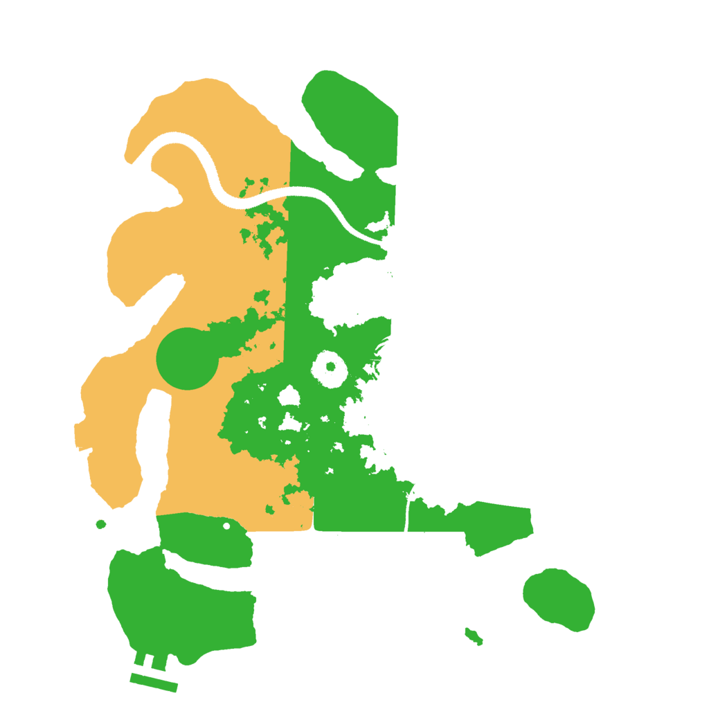 Biome Rust Map: Procedural Map, Size: 3000, Seed: 299108499