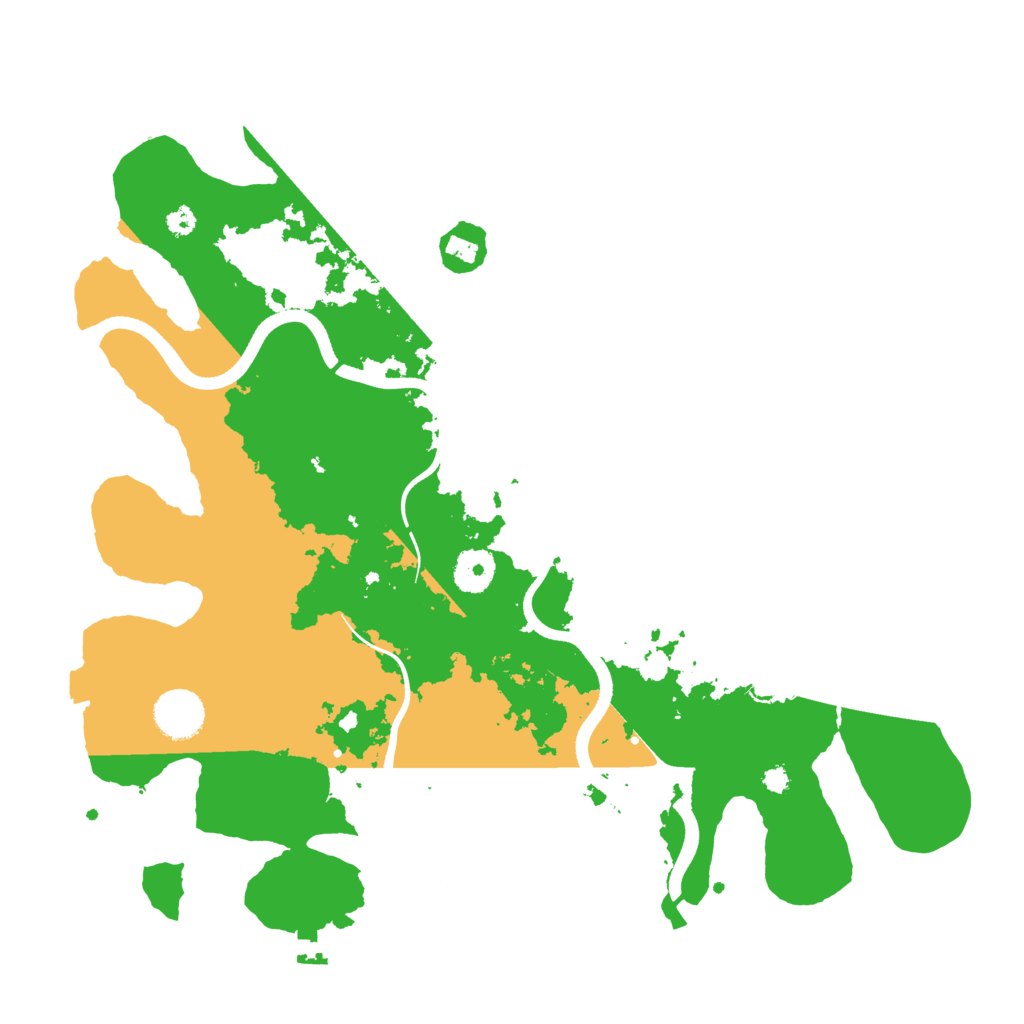 Biome Rust Map: Procedural Map, Size: 3600, Seed: 152047