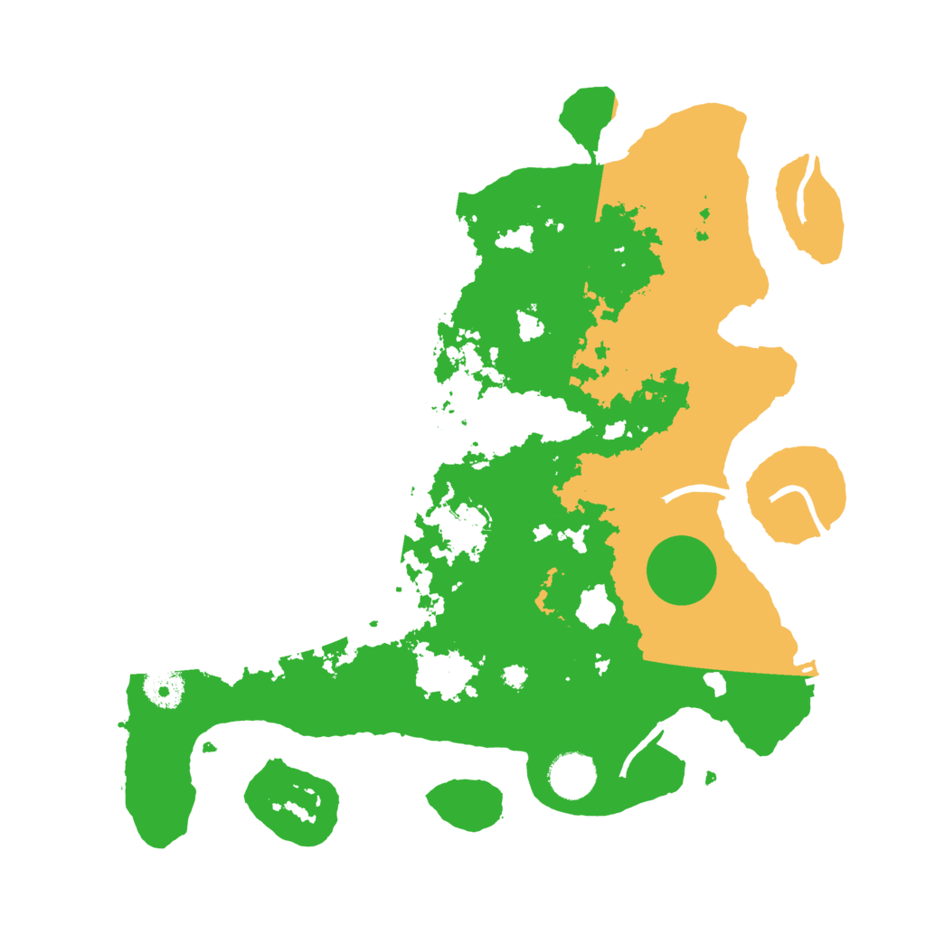 Biome Rust Map: Procedural Map, Size: 3500, Seed: 558