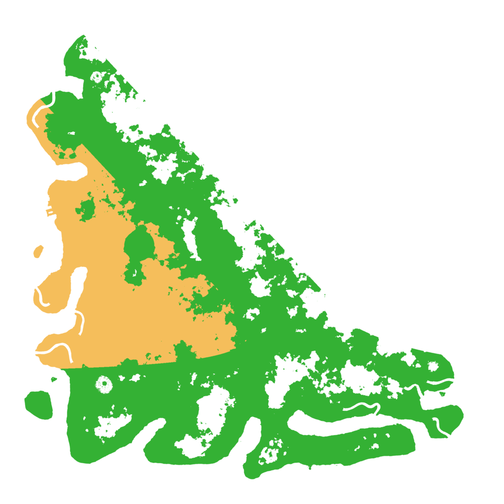 Biome Rust Map: Procedural Map, Size: 4500, Seed: 4318225