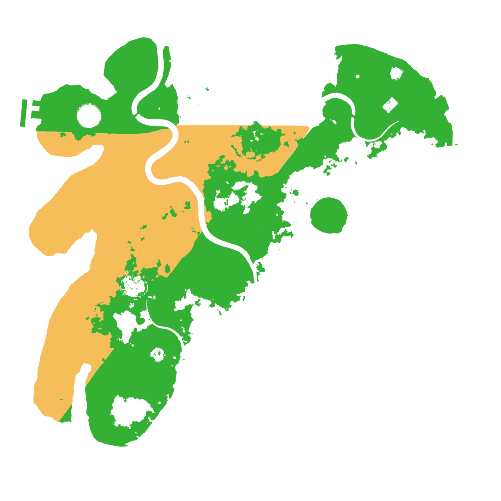 Biome Rust Map: Procedural Map, Size: 3700, Seed: 41645074