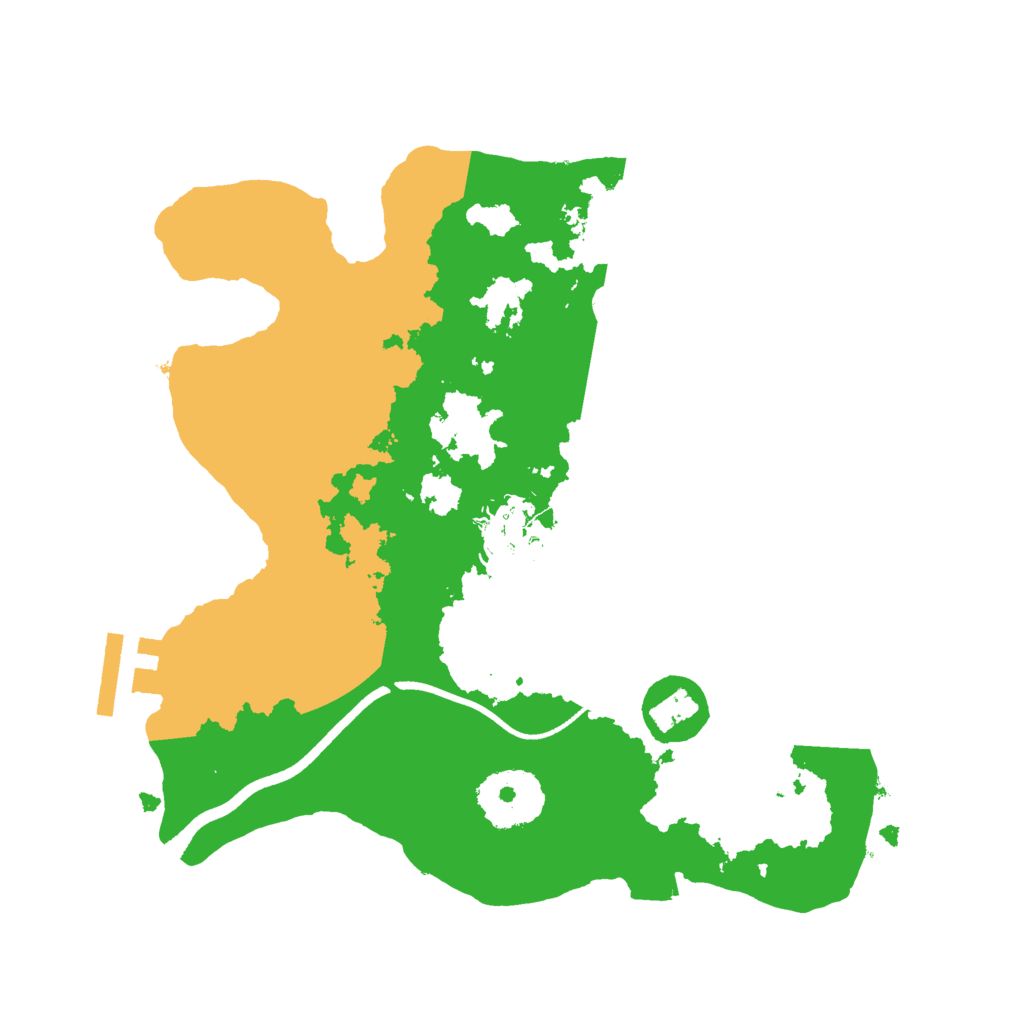 Biome Rust Map: Procedural Map, Size: 2500, Seed: 8000