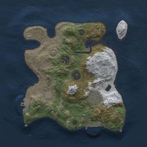 Thumbnail Rust Map: Procedural Map, Size: 2500, Seed: 8000, 10 Monuments