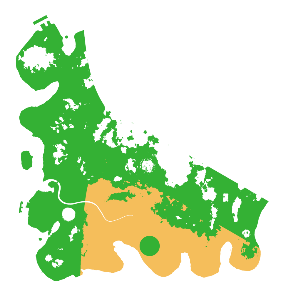Biome Rust Map: Procedural Map, Size: 3950, Seed: 615876261