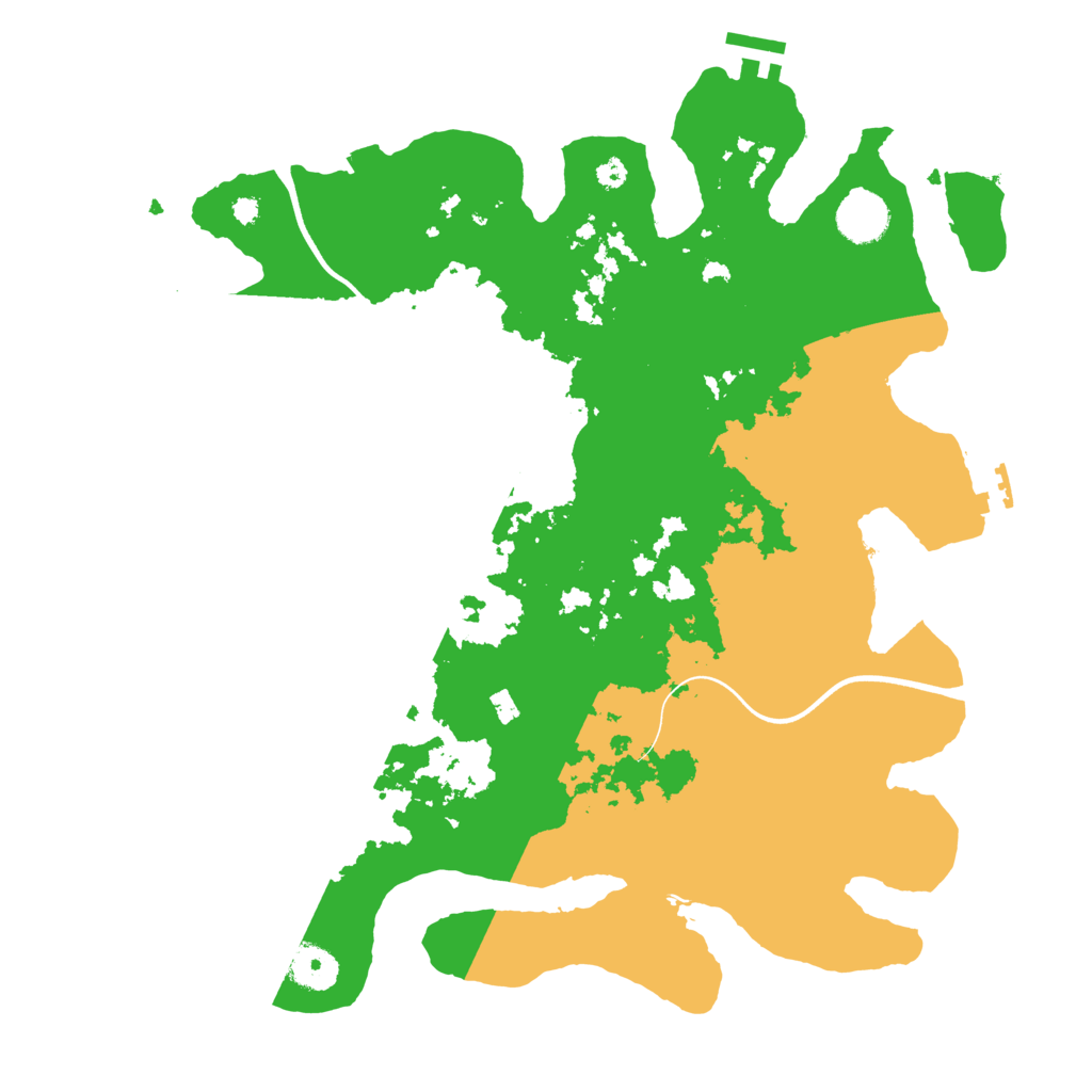 Biome Rust Map: Procedural Map, Size: 3700, Seed: 396909706