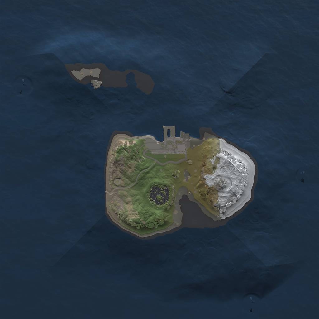 Rust Map: Procedural Map, Size: 1600, Seed: 1372097030, 5 Monuments