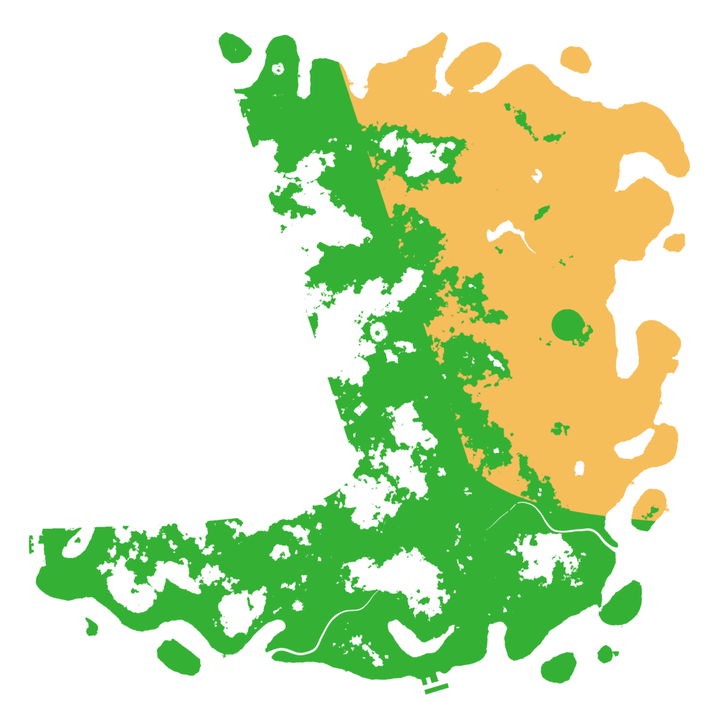 Biome Rust Map: Procedural Map, Size: 6000, Seed: 480035244