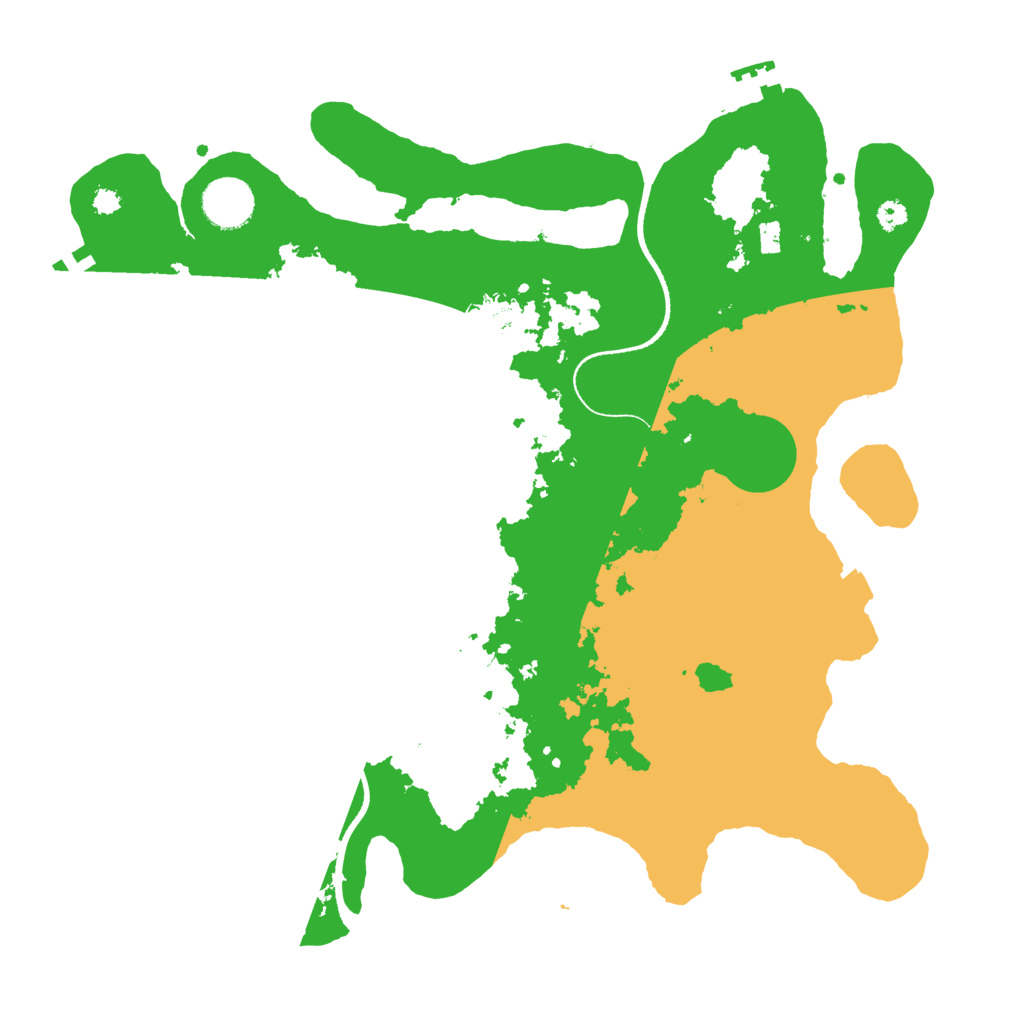 Biome Rust Map: Procedural Map, Size: 3500, Seed: 75197662