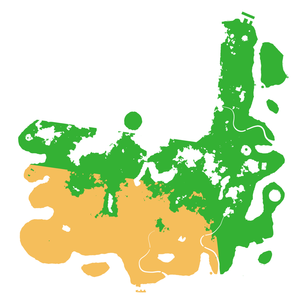 Biome Rust Map: Procedural Map, Size: 4500, Seed: 1394580057