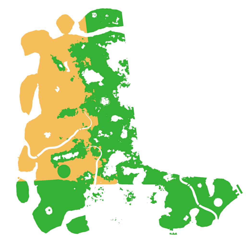 Biome Rust Map: Procedural Map, Size: 5000, Seed: 1909491195