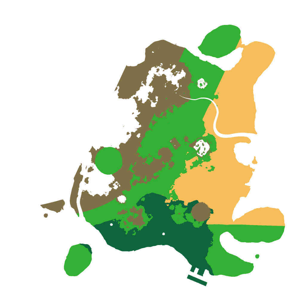 Biome Rust Map: Procedural Map, Size: 3000, Seed: 2439110