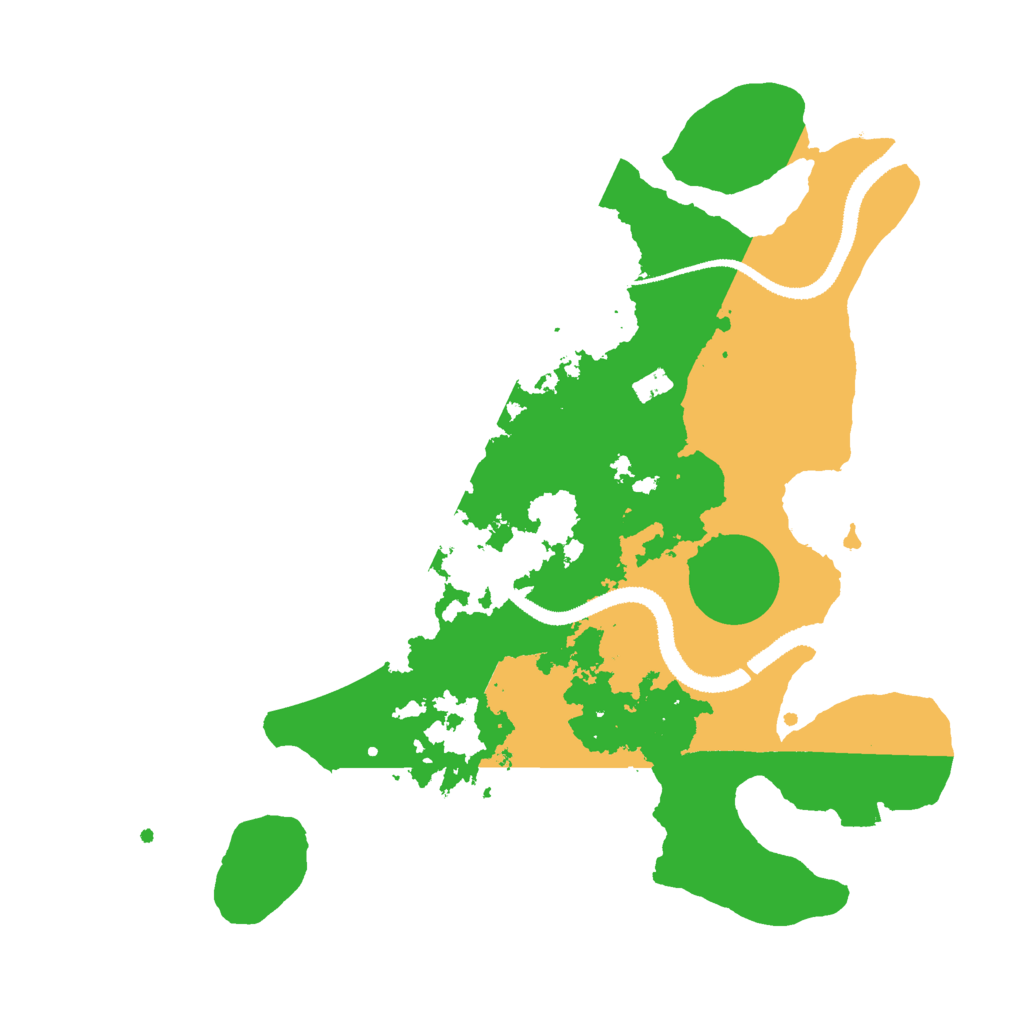 Biome Rust Map: Procedural Map, Size: 3000, Seed: 2439110