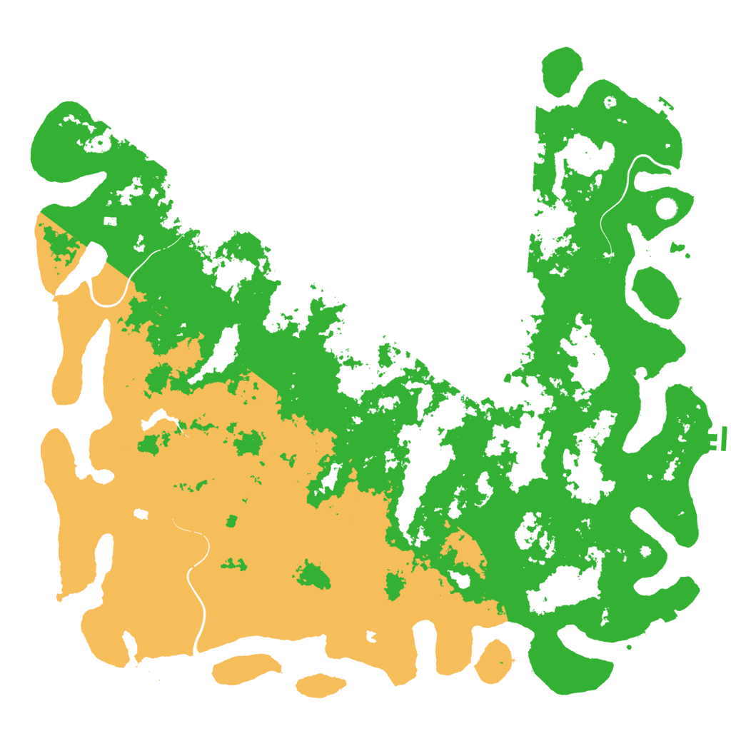 Biome Rust Map: Procedural Map, Size: 6000, Seed: 29830724