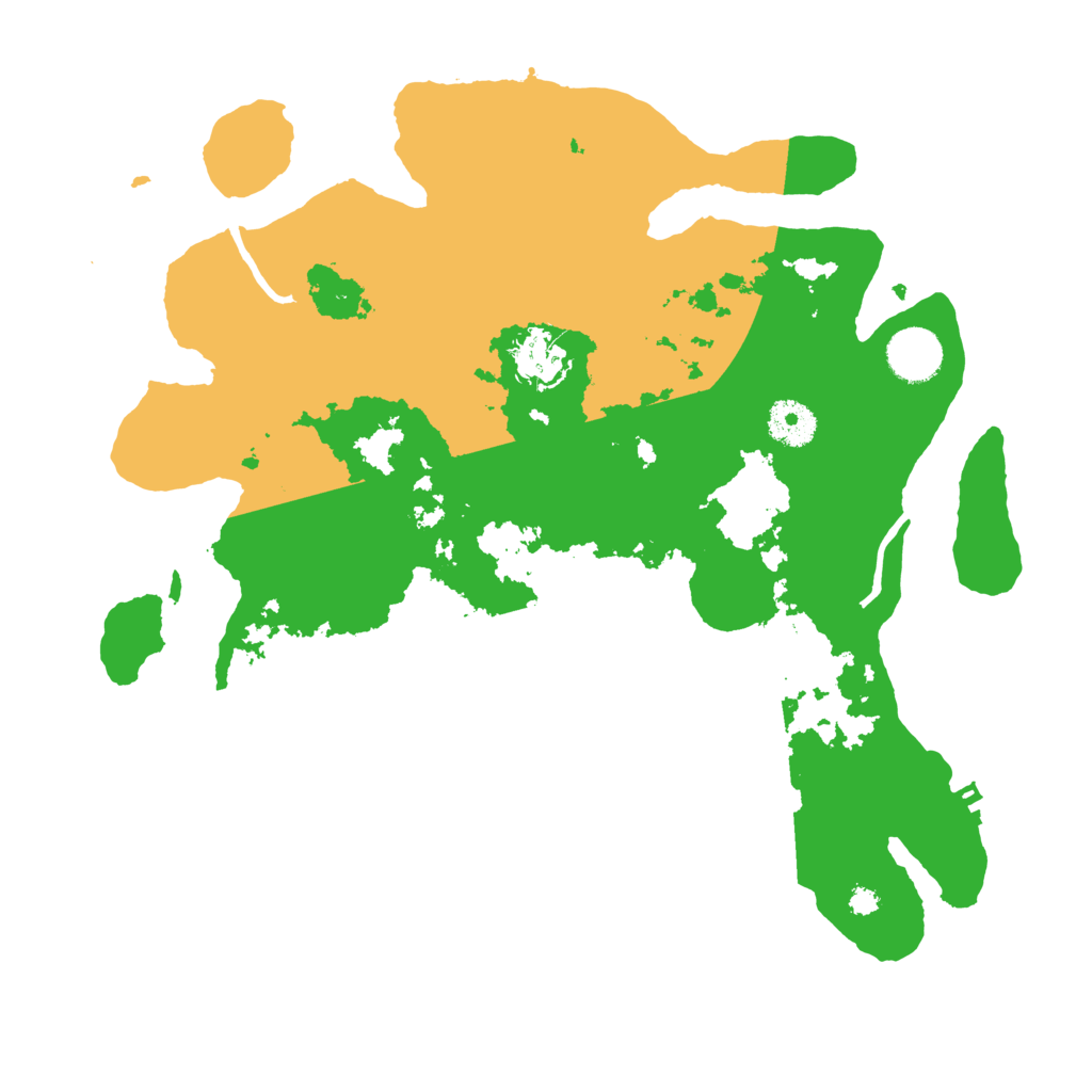 Biome Rust Map: Procedural Map, Size: 3500, Seed: 58473