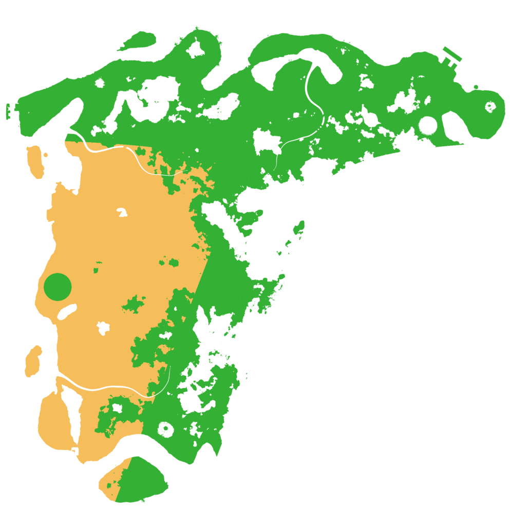 Biome Rust Map: Procedural Map, Size: 5000, Seed: 377109