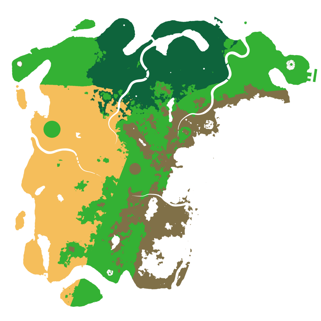 Biome Rust Map: Procedural Map, Size: 5000, Seed: 377109
