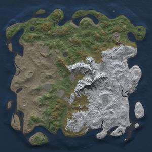 Thumbnail Rust Map: Procedural Map, Size: 5000, Seed: 377109, 20 Monuments