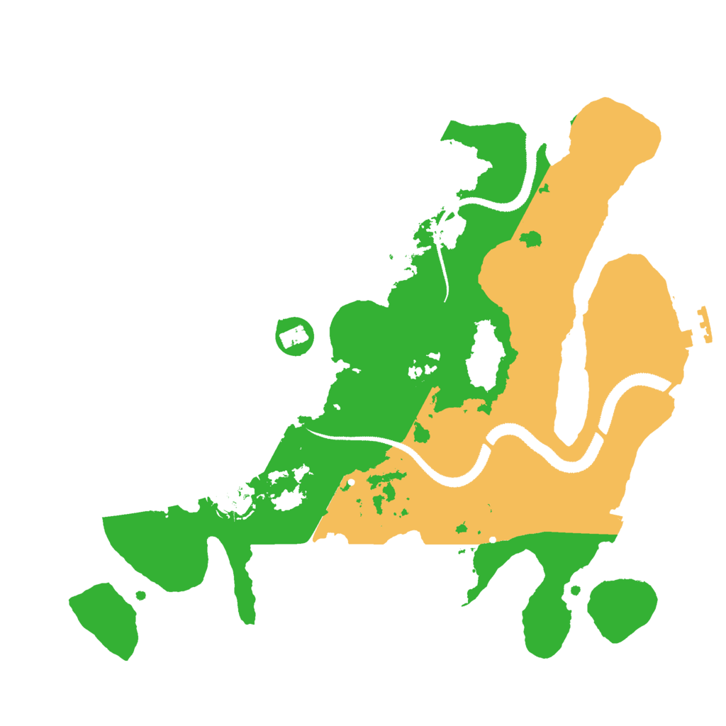 Biome Rust Map: Procedural Map, Size: 3000, Seed: 608011709