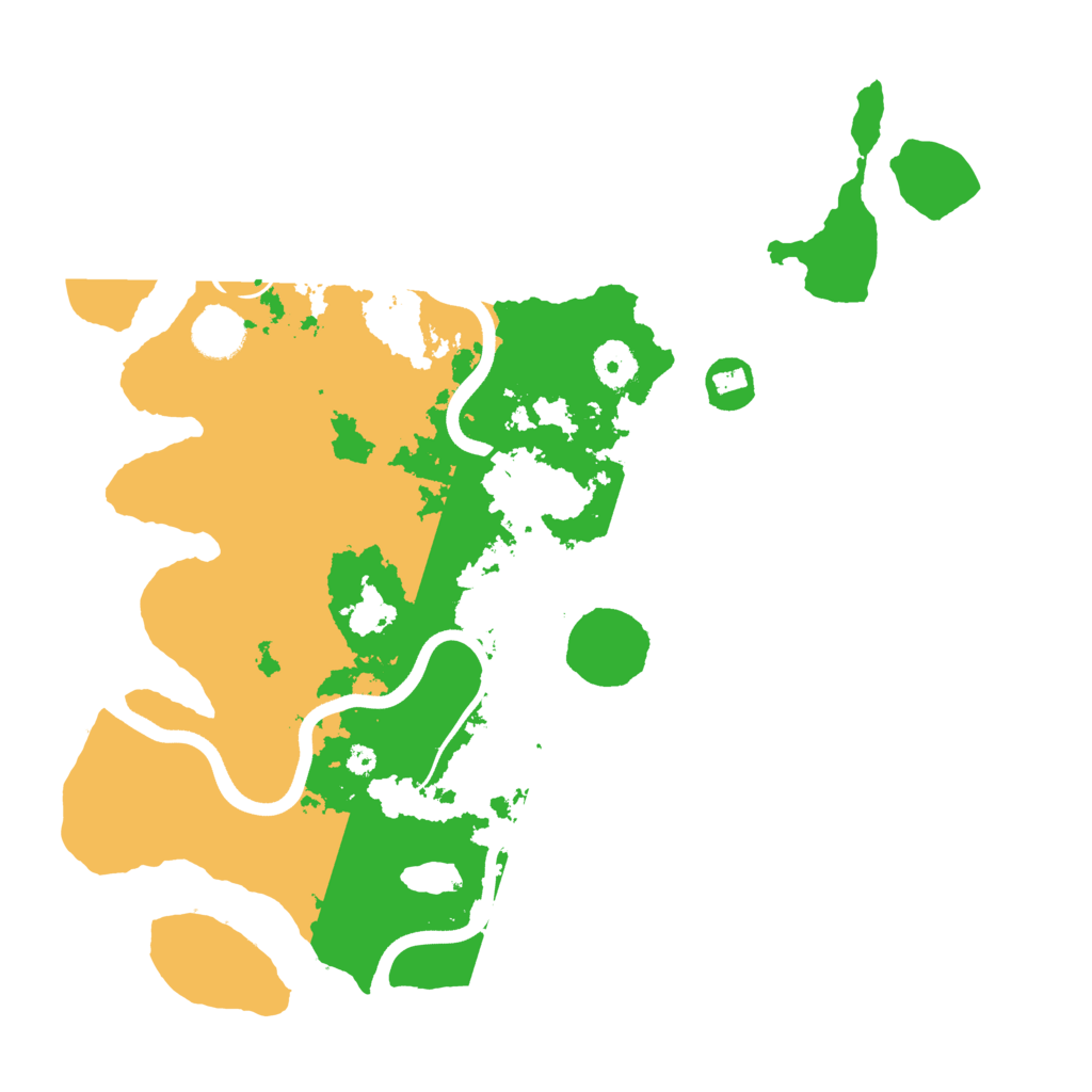 Biome Rust Map: Procedural Map, Size: 3700, Seed: 66511177