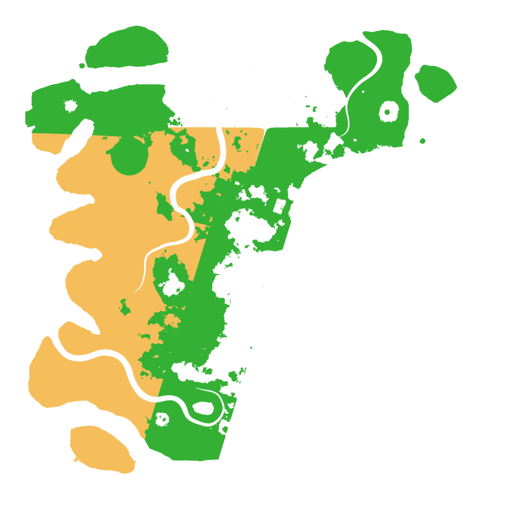 Biome Rust Map: Procedural Map, Size: 3700, Seed: 66511177