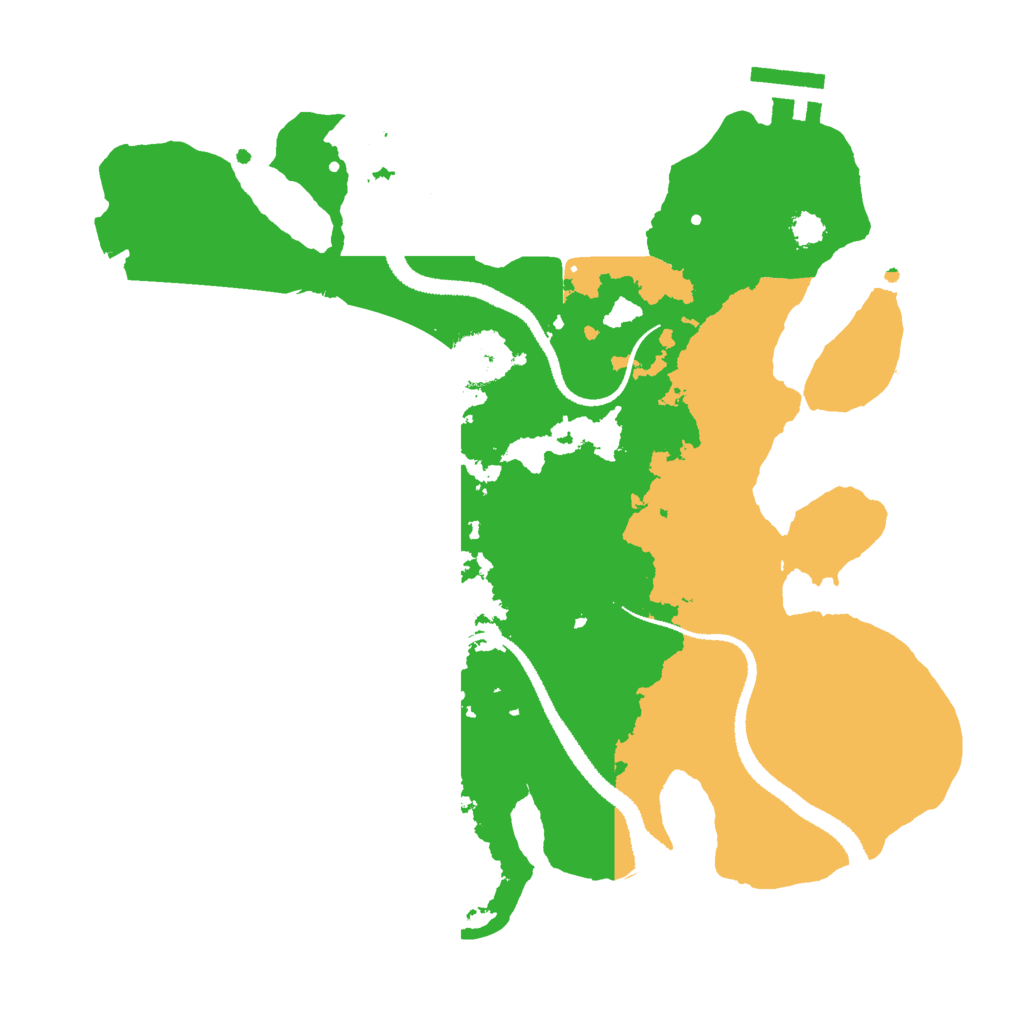 Biome Rust Map: Procedural Map, Size: 2800, Seed: 2030590