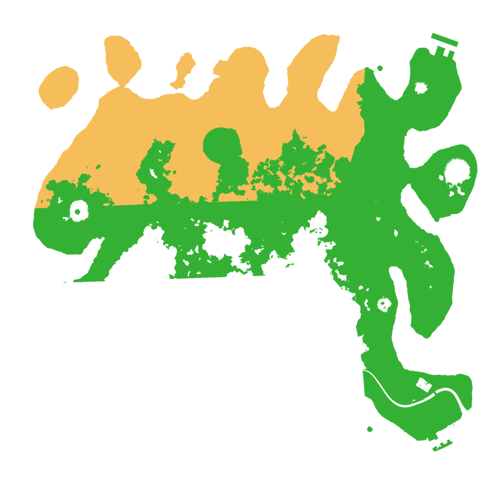 Biome Rust Map: Procedural Map, Size: 3700, Seed: 102021020