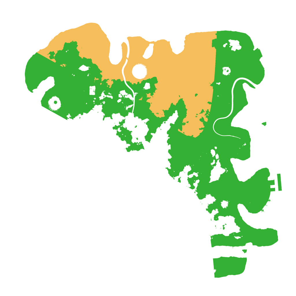 Biome Rust Map: Procedural Map, Size: 3500, Seed: 327525121