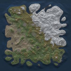 Thumbnail Rust Map: Procedural Map, Size: 4500, Seed: 221, 20 Monuments