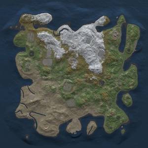 Thumbnail Rust Map: Procedural Map, Size: 4000, Seed: 1511657350, 19 Monuments