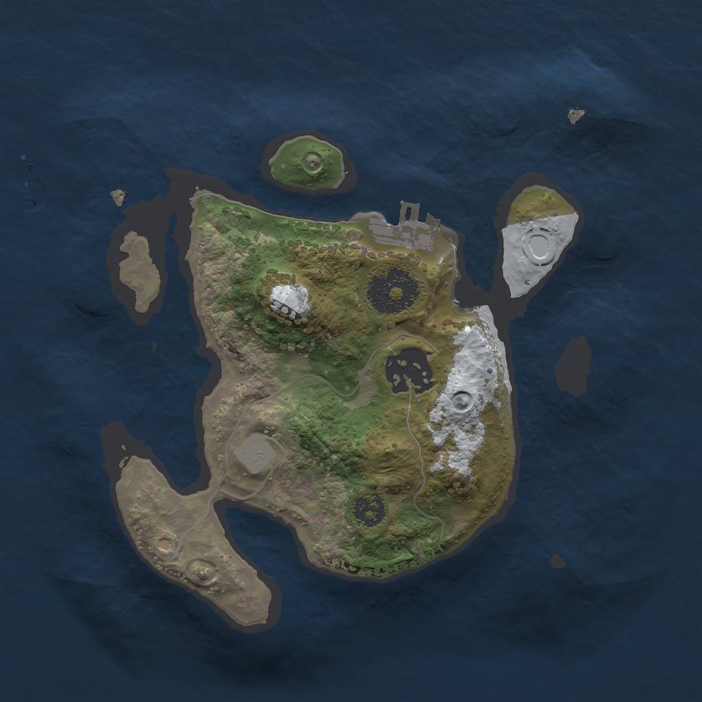 Rust Map: Procedural Map, Size: 2200, Seed: 186651607, 7 Monuments