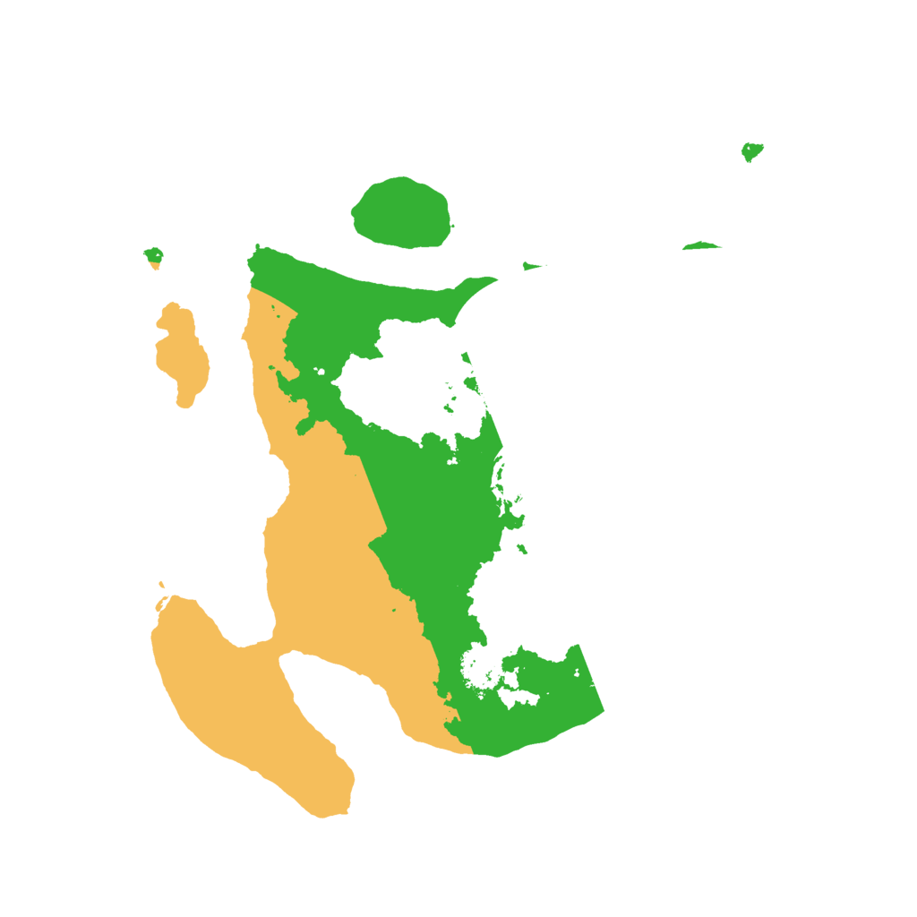 Biome Rust Map: Procedural Map, Size: 2200, Seed: 186651607