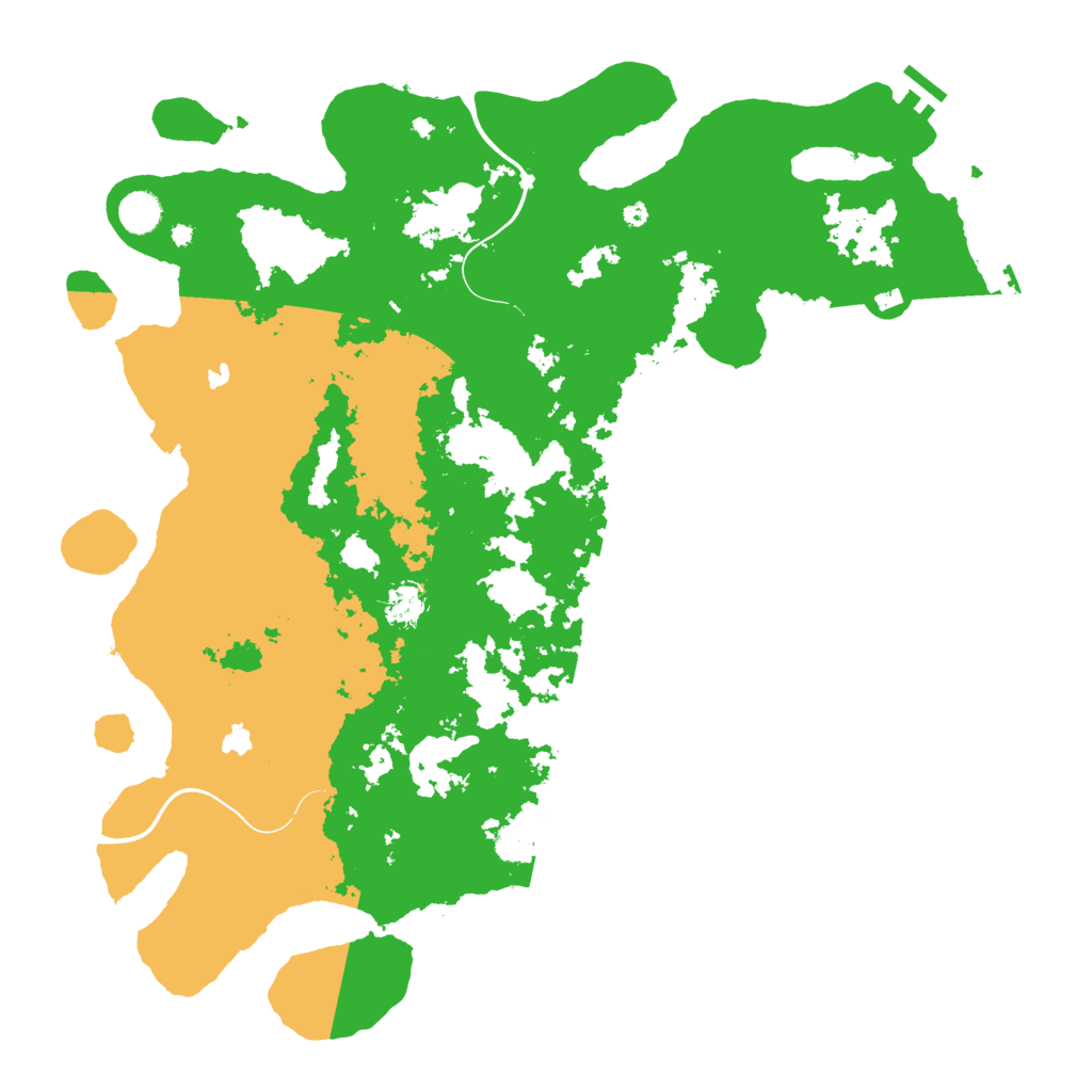 Biome Rust Map: Procedural Map, Size: 4500, Seed: 3069942