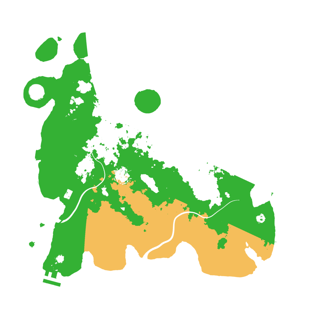 Biome Rust Map: Procedural Map, Size: 3500, Seed: 479037647