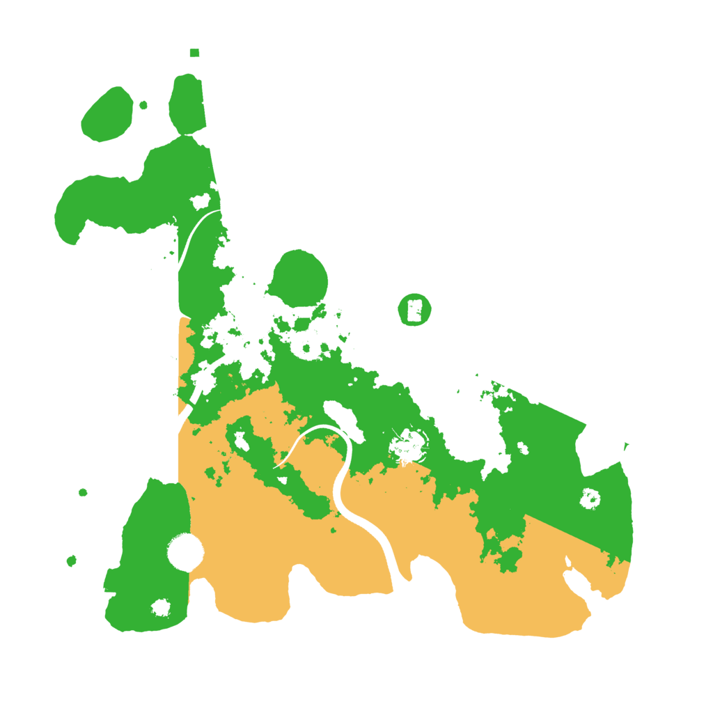Biome Rust Map: Procedural Map, Size: 3500, Seed: 479037647