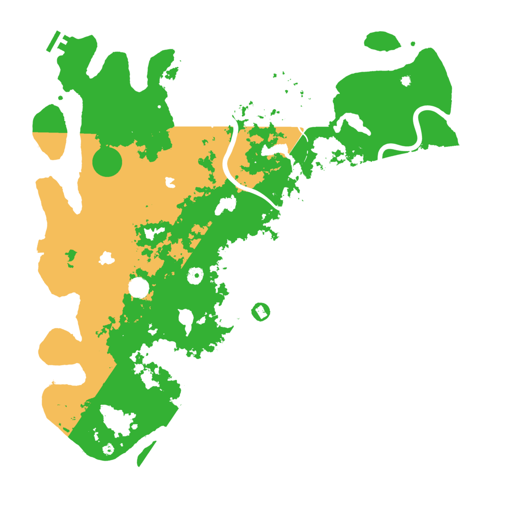 Biome Rust Map: Procedural Map, Size: 4500, Seed: 3570535