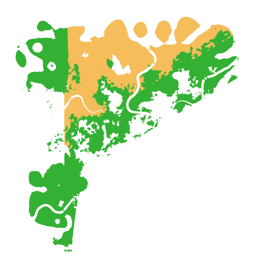 Biome Rust Map: Procedural Map, Size: 4500, Seed: 3287483