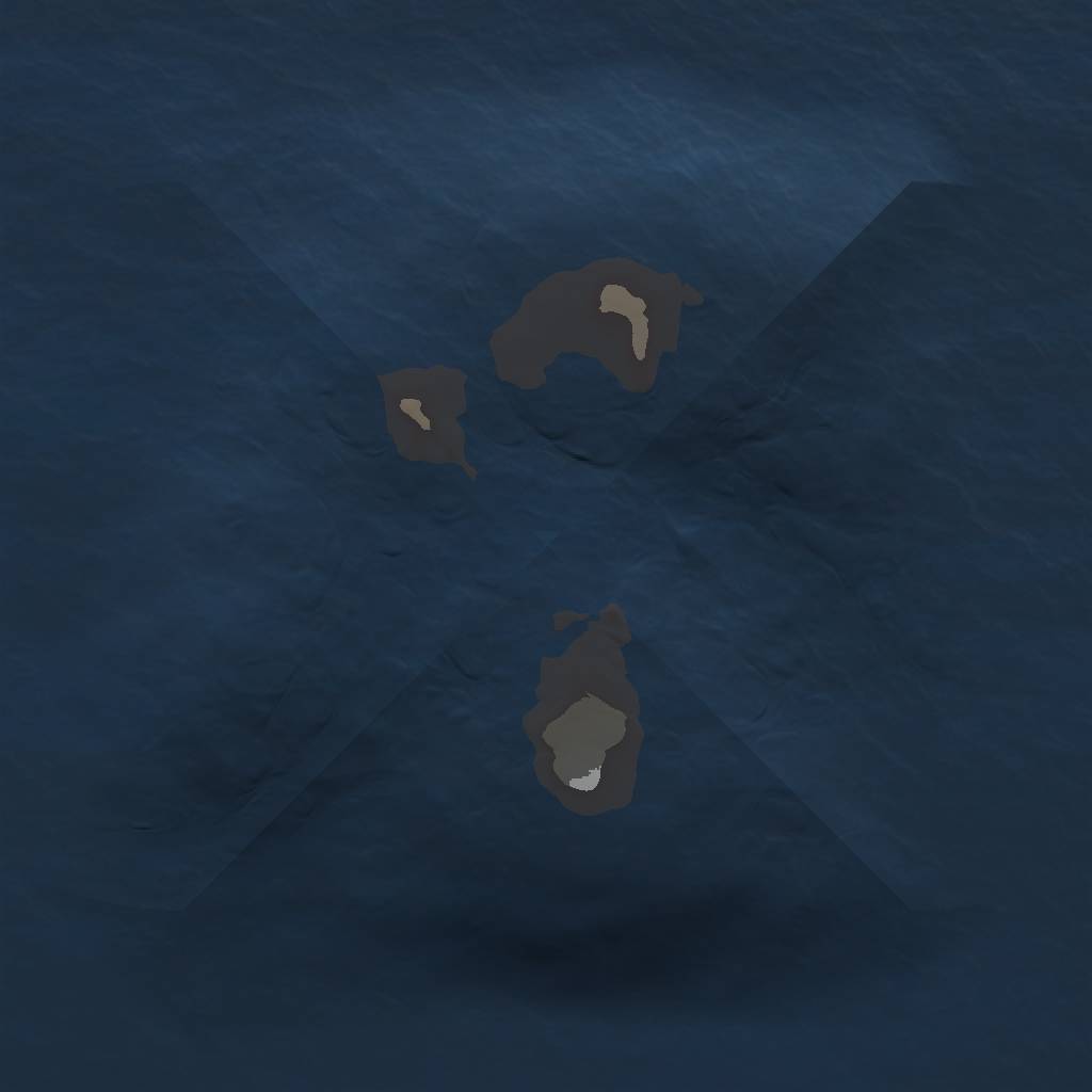 Rust Map: Barren, Size: 1000, Seed: 2010158492, 2 Monuments