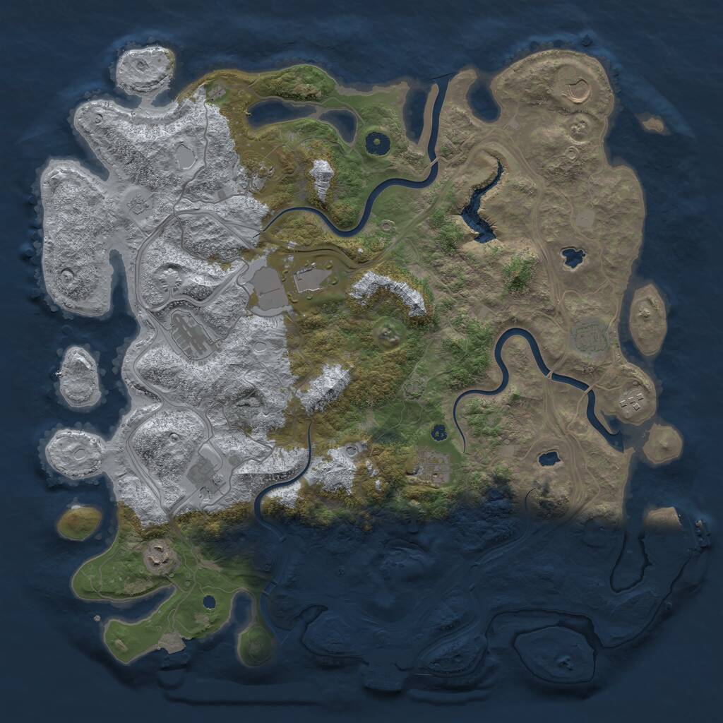 Rust Map: Procedural Map, Size: 4500, Seed: 27022022, 15 Monuments