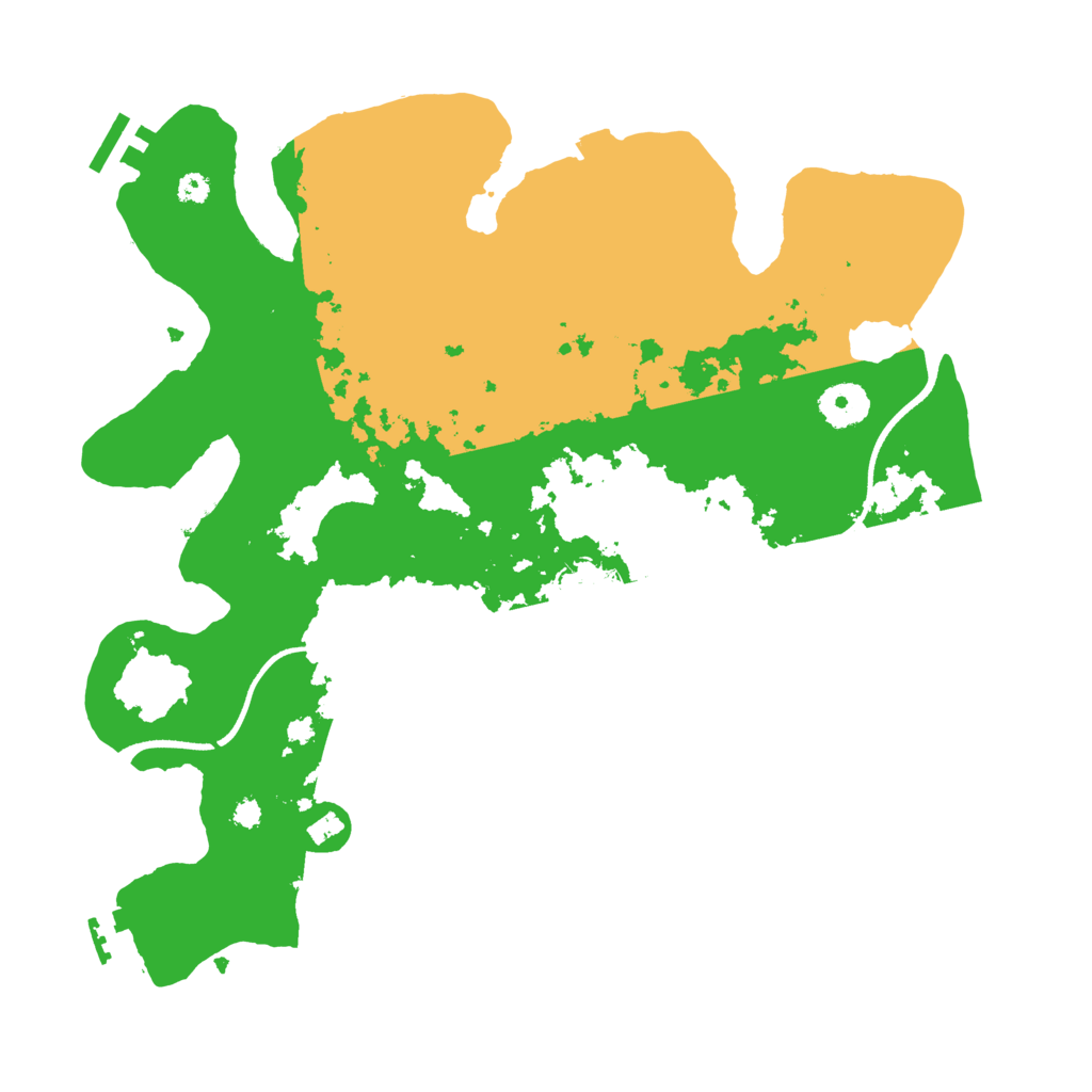 Biome Rust Map: Procedural Map, Size: 3500, Seed: 558256612