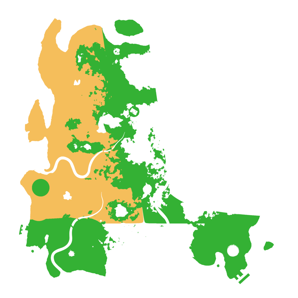 Biome Rust Map: Procedural Map, Size: 4500, Seed: 4518850