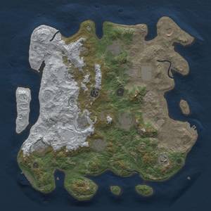 Thumbnail Rust Map: Procedural Map, Size: 3850, Seed: 502139655, 20 Monuments