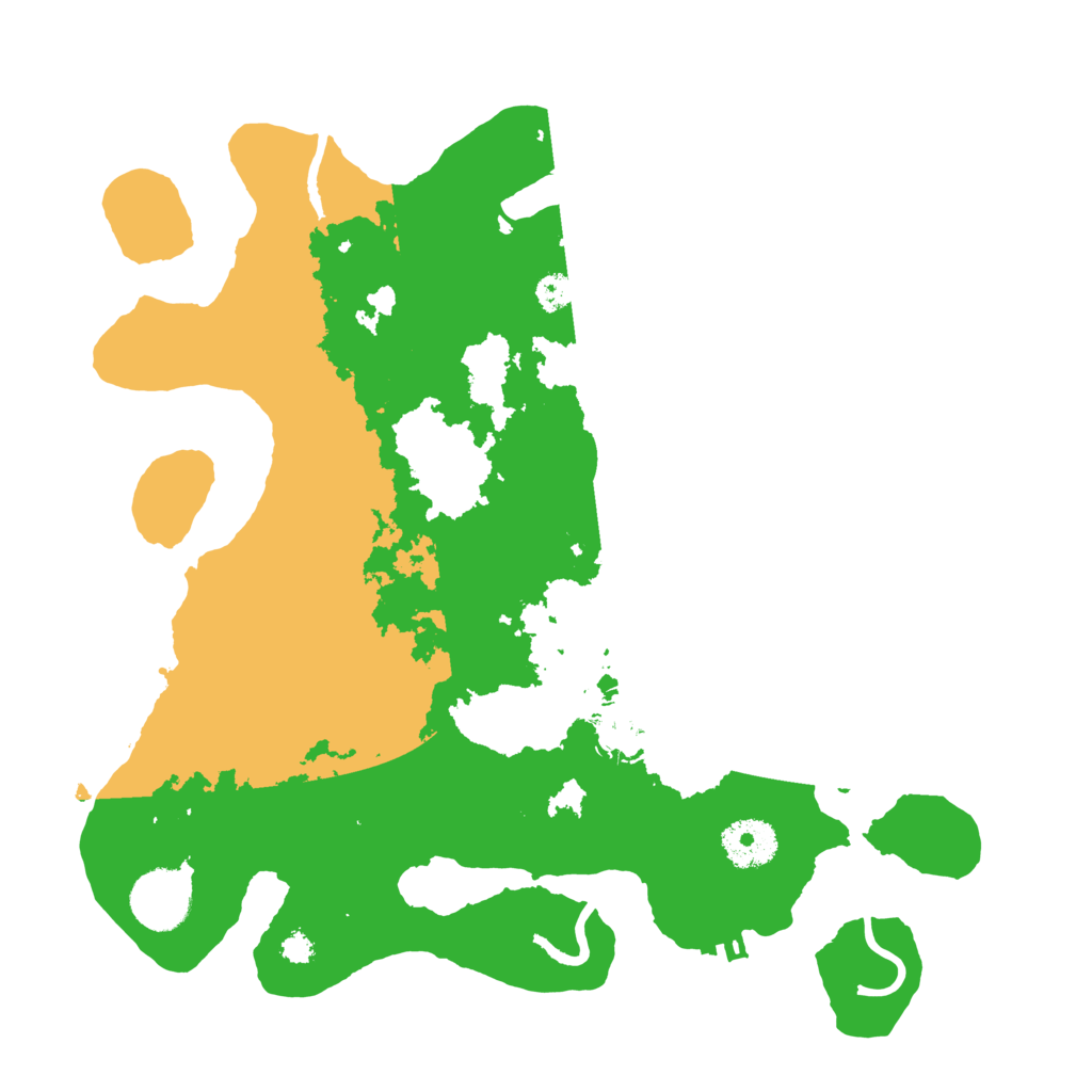 Biome Rust Map: Procedural Map, Size: 3200, Seed: 613611439