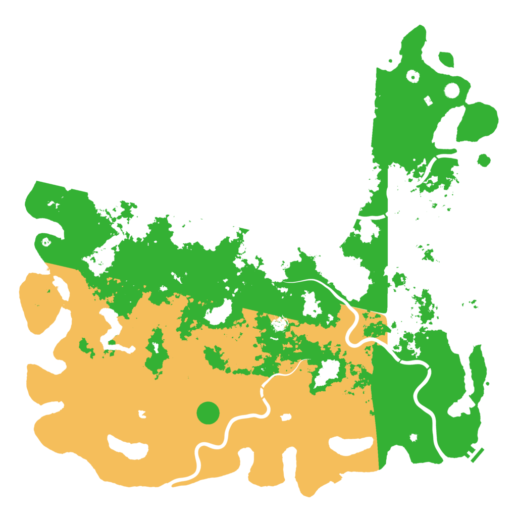 Biome Rust Map: Procedural Map, Size: 6000, Seed: 837551892