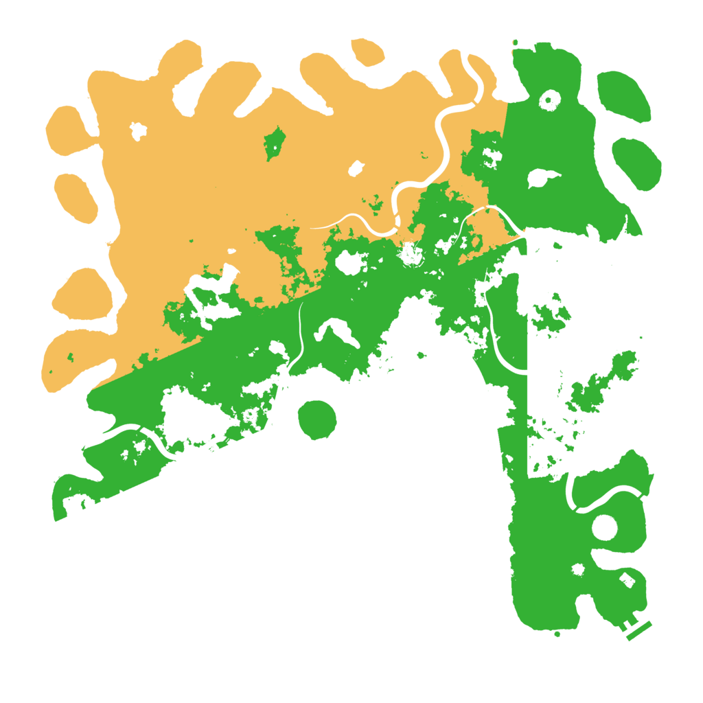 Biome Rust Map: Procedural Map, Size: 5000, Seed: 4250066