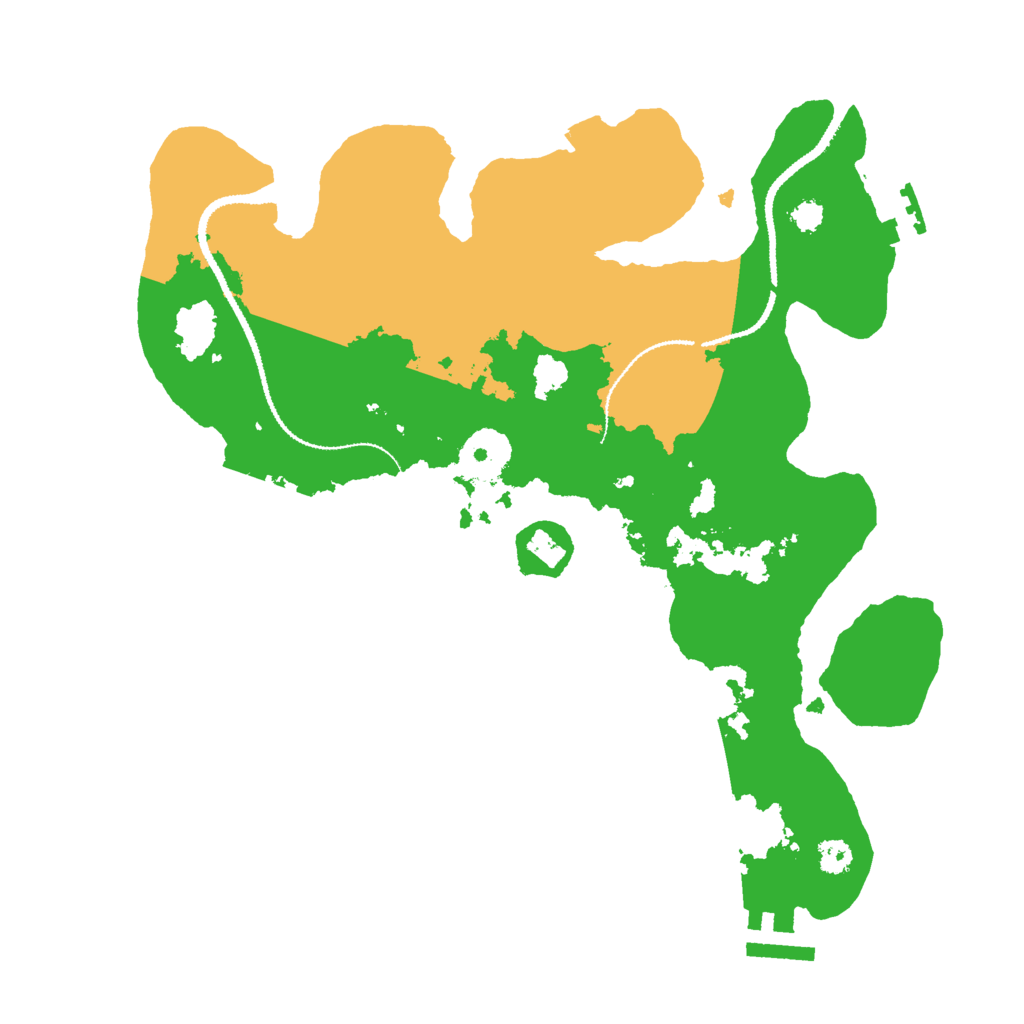 Biome Rust Map: Procedural Map, Size: 3000, Seed: 58390