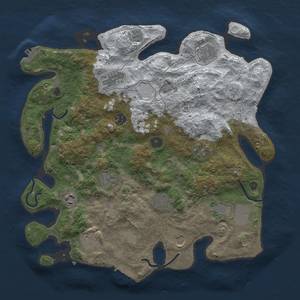 Thumbnail Rust Map: Procedural Map, Size: 3850, Seed: 654275714, 20 Monuments