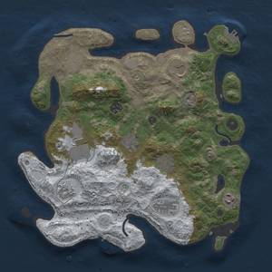 Thumbnail Rust Map: Procedural Map, Size: 3500, Seed: 2111414509, 19 Monuments